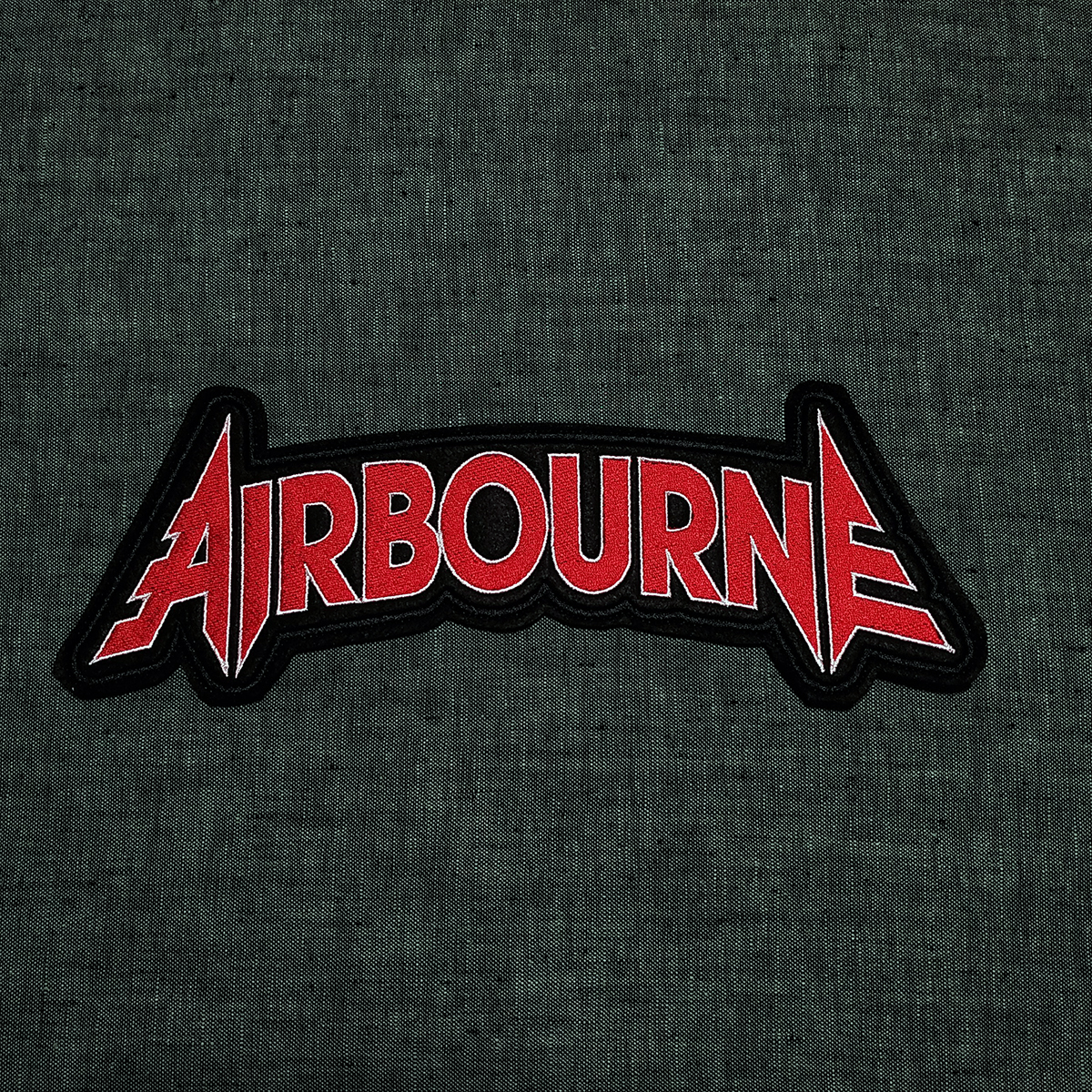Airborne Heavy Metal Hard Rock band embroidered back patch