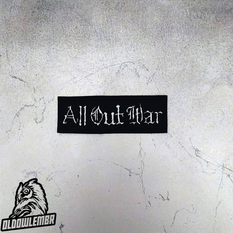 All Out War Metalcore Crossover Thrash band embroidered patch