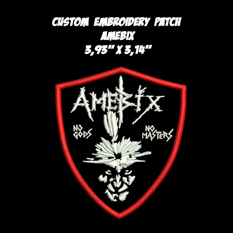 Amebix \No Gods No Masters\ Crust Punk band embroidered patch