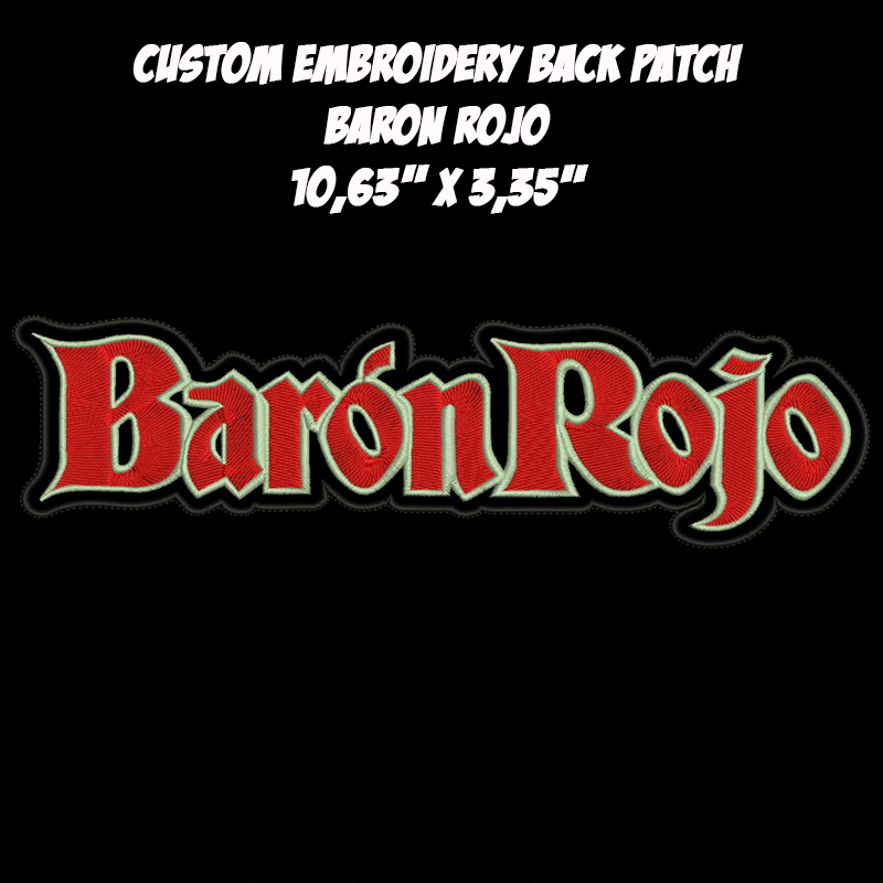 Barón Rojo Heavy Metal Hard Rock band embroidered back patch