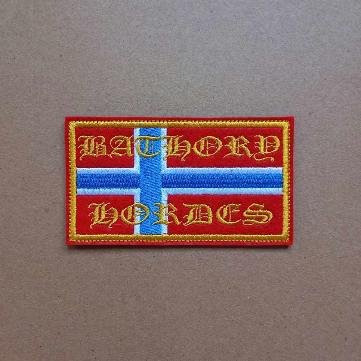 Bathory Hordes \Norway flag\ Viking Metal band embroidered patch