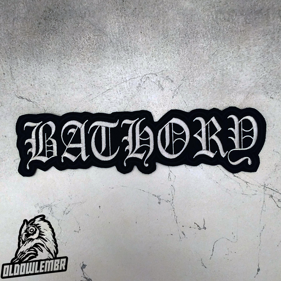 Bathory Black Viking Metal band embroidered back patch