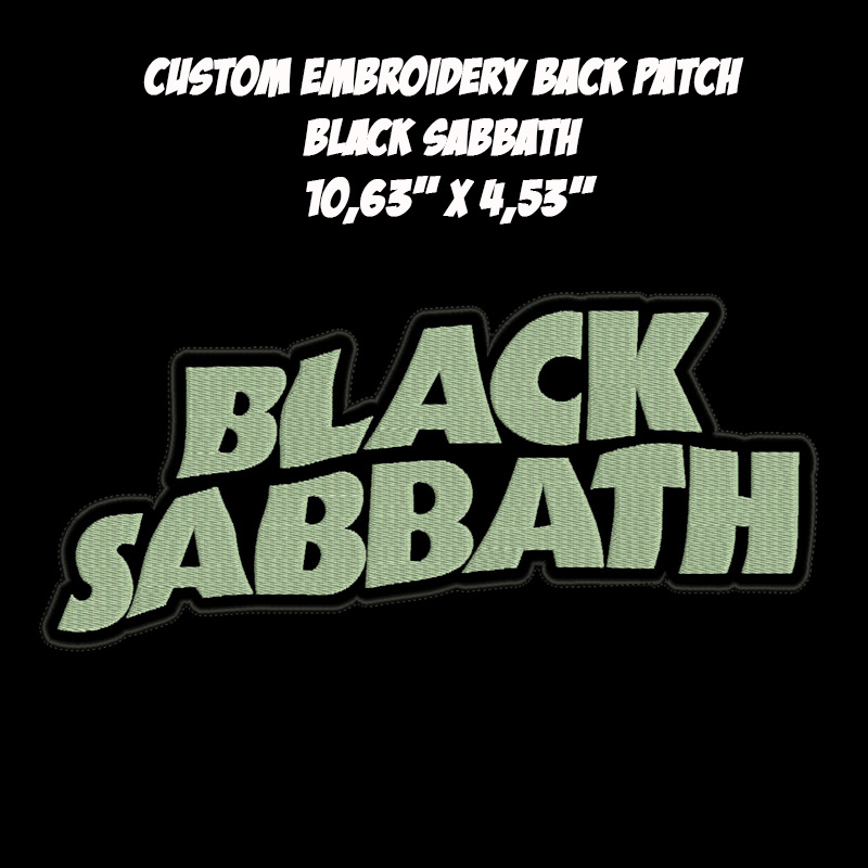 Black Sabbath Heavy Doom Metal band embroidered back patch