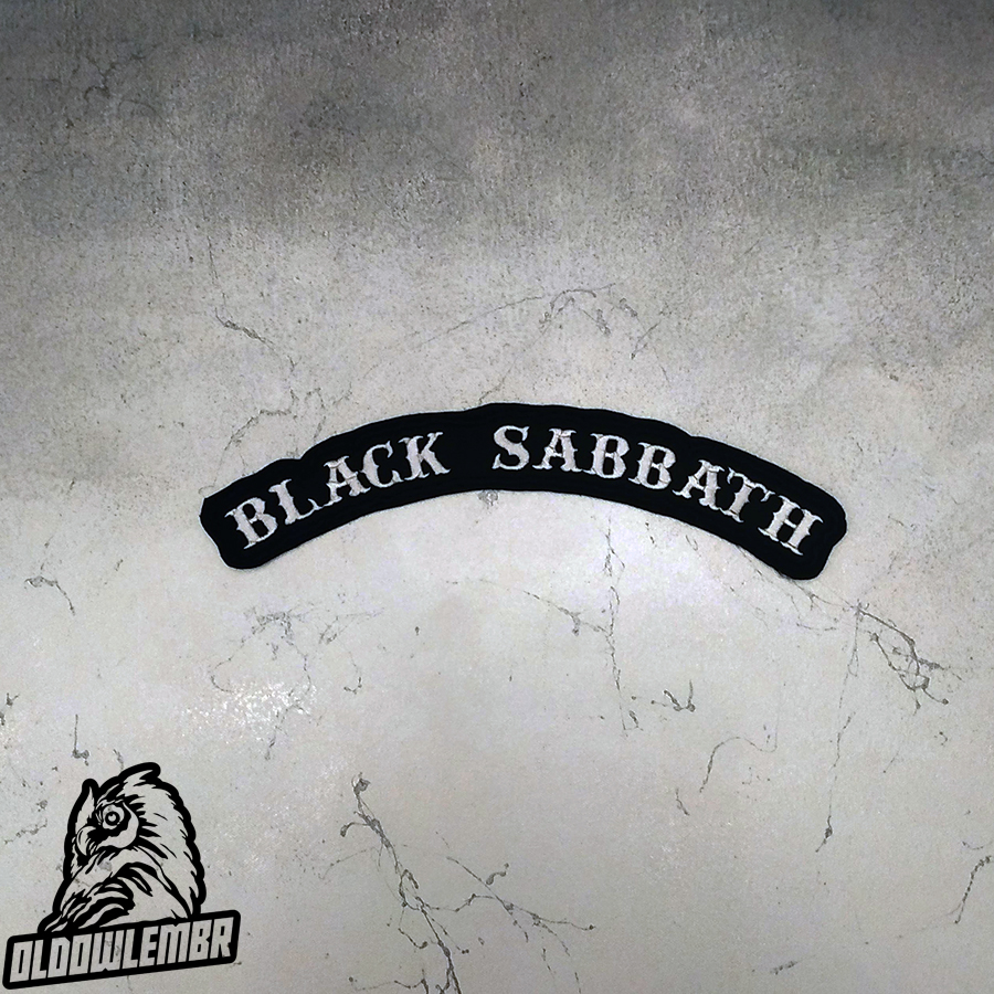 Black Sabbath \txt\ Heavy Doom Metal band embroidered back patch