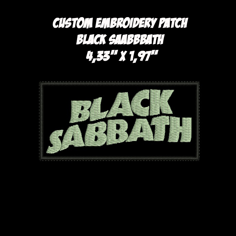 Black Sabbath \txt\ Heavy Metal Doom Metal band embroidered patch