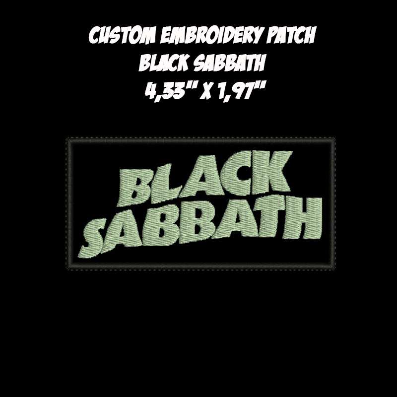 Black Sabbath \txt\ Heavy Doom Metal band embroidered patch