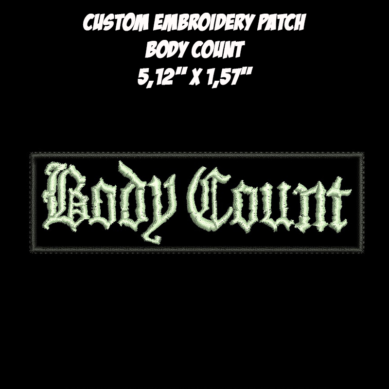 Body Count Crossover Thrash Rap Metal  Hardcore Punk band embroidered patch
