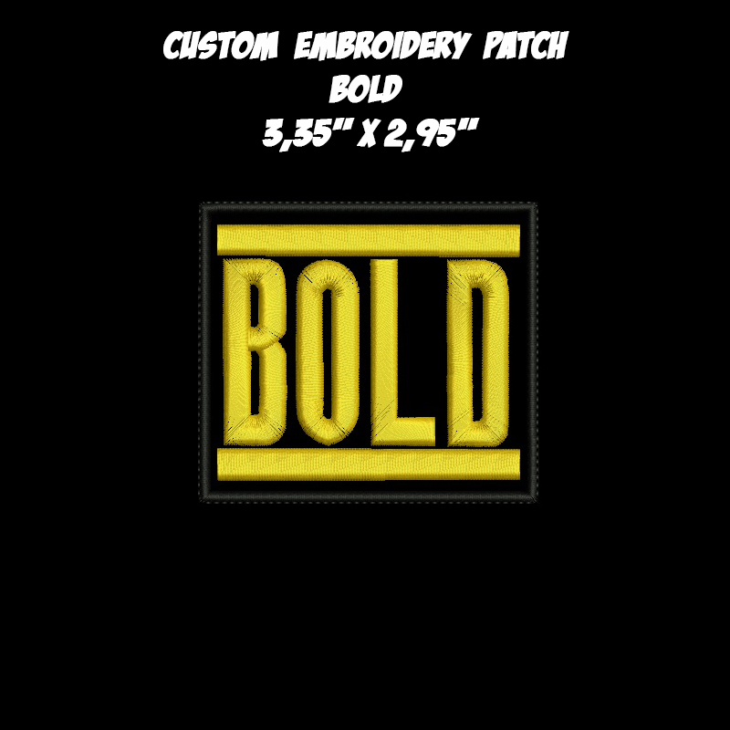 Bold Hardcore Punk Straight Edge band embroidered patch