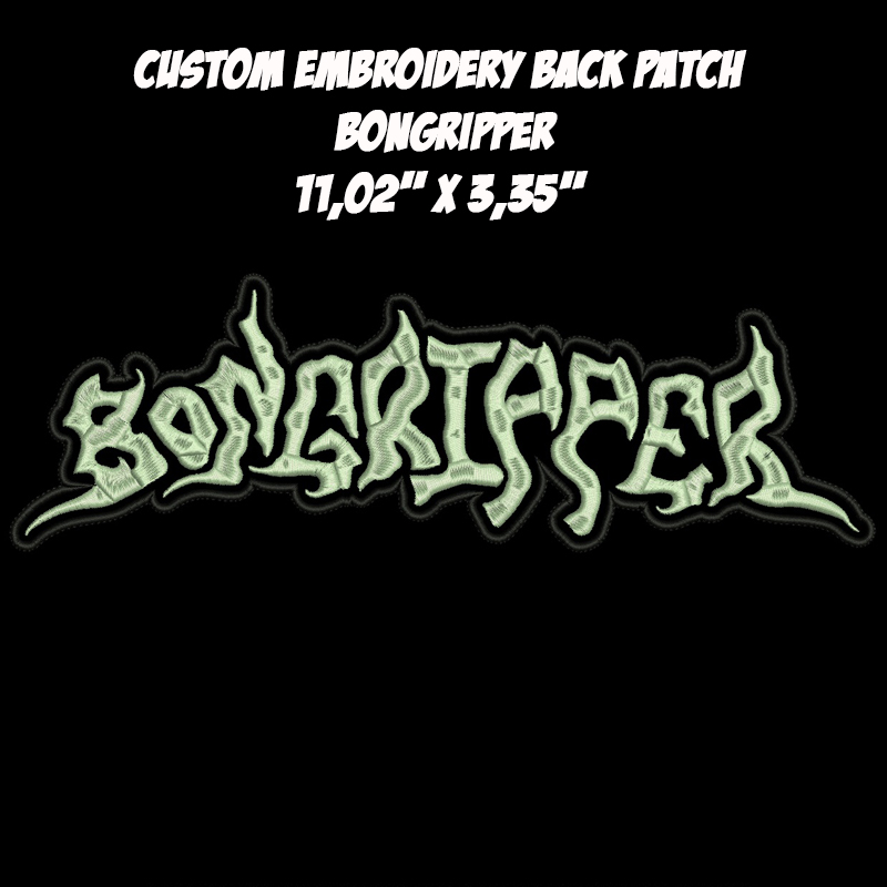 Bongripper Stoner Doom Sludge Metal band embroidered back patch