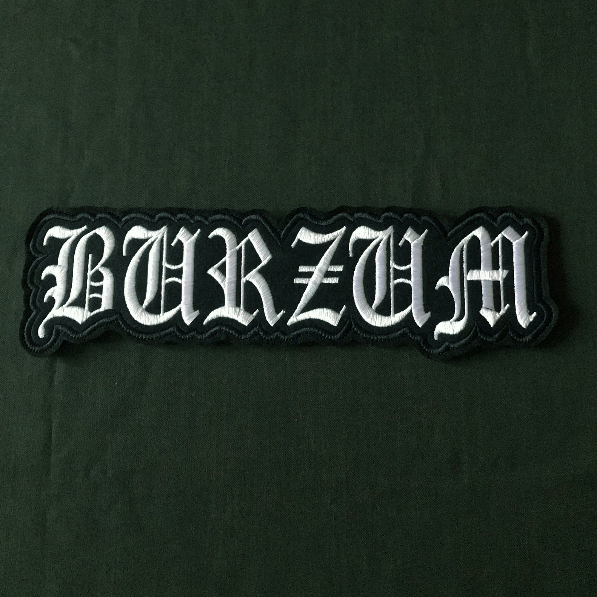 Burzum \txt\ Black Metal Dungeon Synth Ambient band embroidered back patch