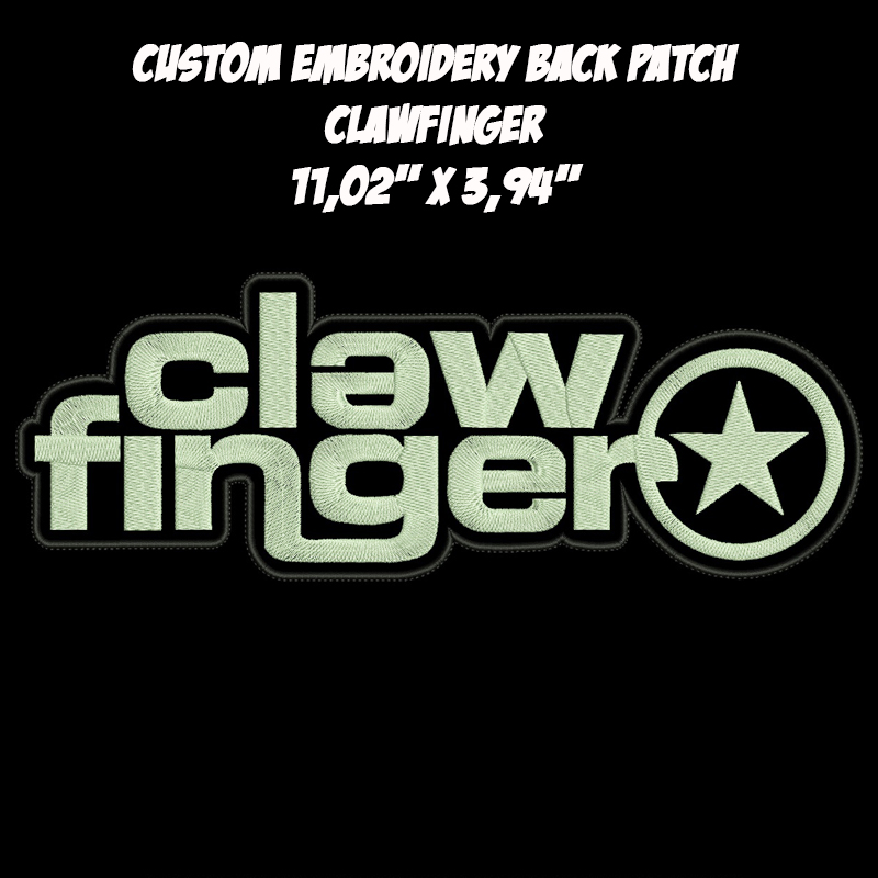 Clawfinger Rapcore Industrial  Alternative Metal band embroidered back patch