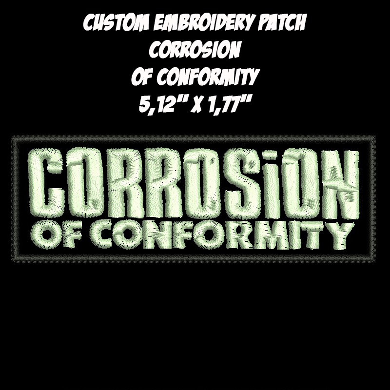 Corrosion of Conformity Sludge Metal Crossover Thrash Hardcore Punk band embroidered patch