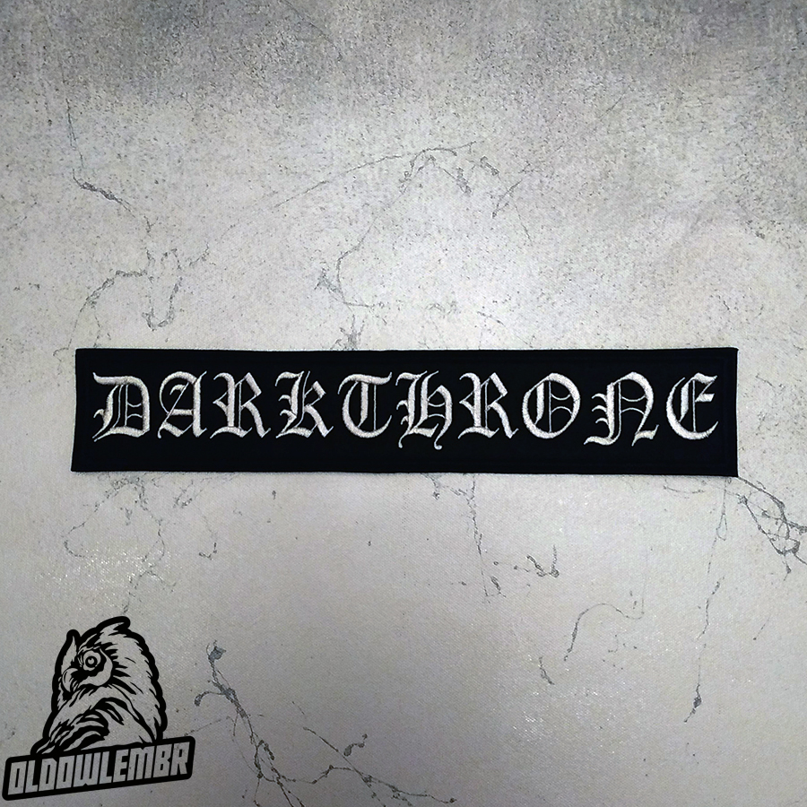 Darkthrone \txt\ Black Metal band embroidered back patch