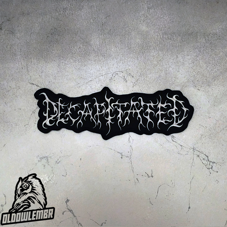 Decapitated Technical Death Metal band embroidered back patch