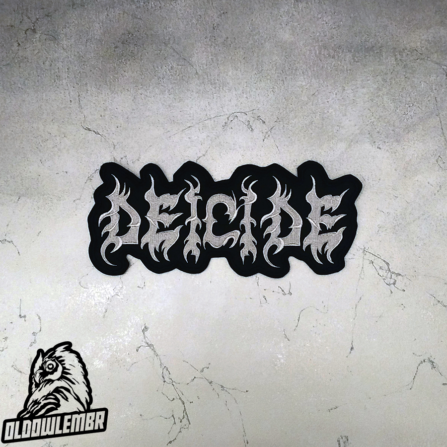 Deicide Black Metal band embroidered back patch
