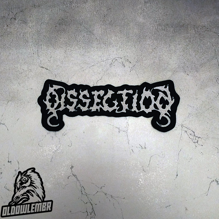 Dissection \txt\ Black Death Metal band embroidered back patch