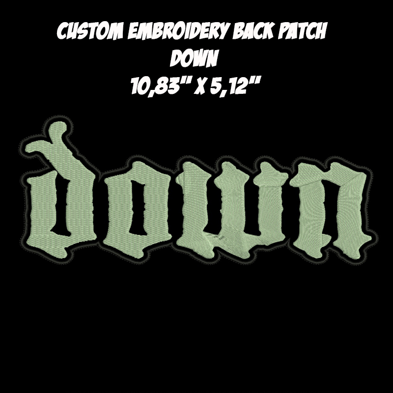 Down Sludge Heavy Metal band embroidered back patch