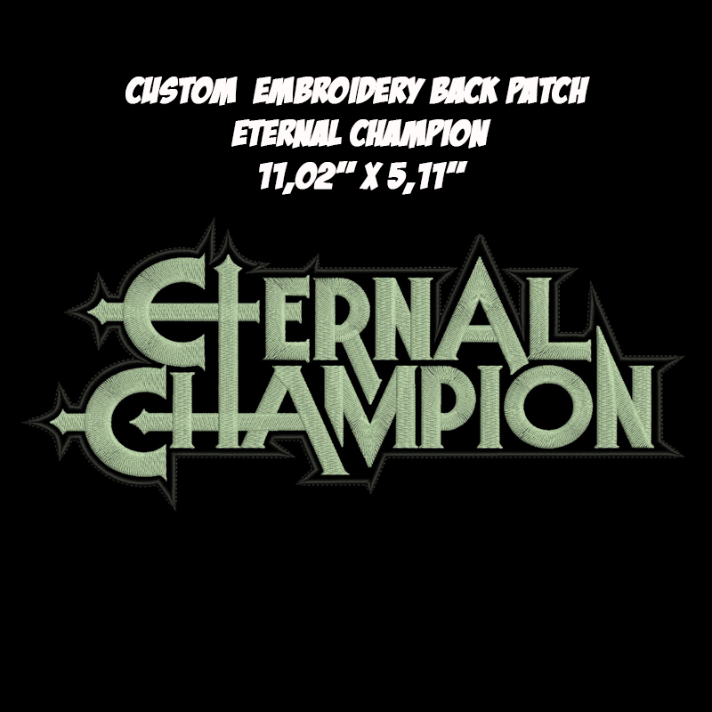Eternal Champion Heavy Power Metal band embroidered back patch