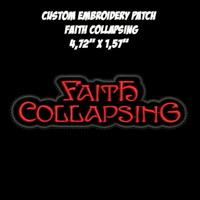 Faith Collapsing Progressive Technical Thrash Metal band embroidered patch