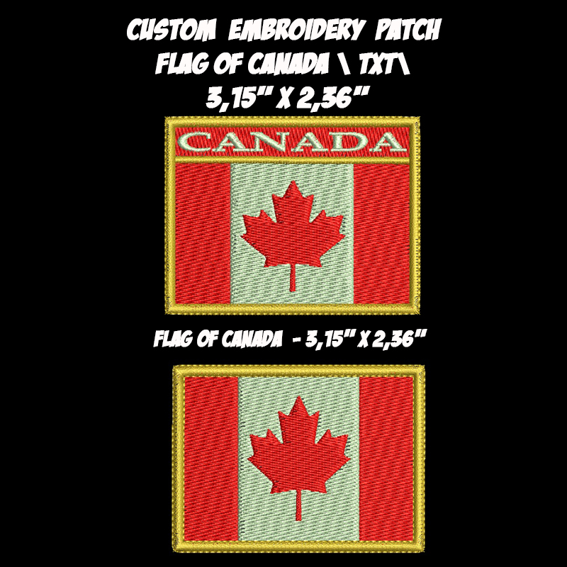 Flag of Canada embroidered patch