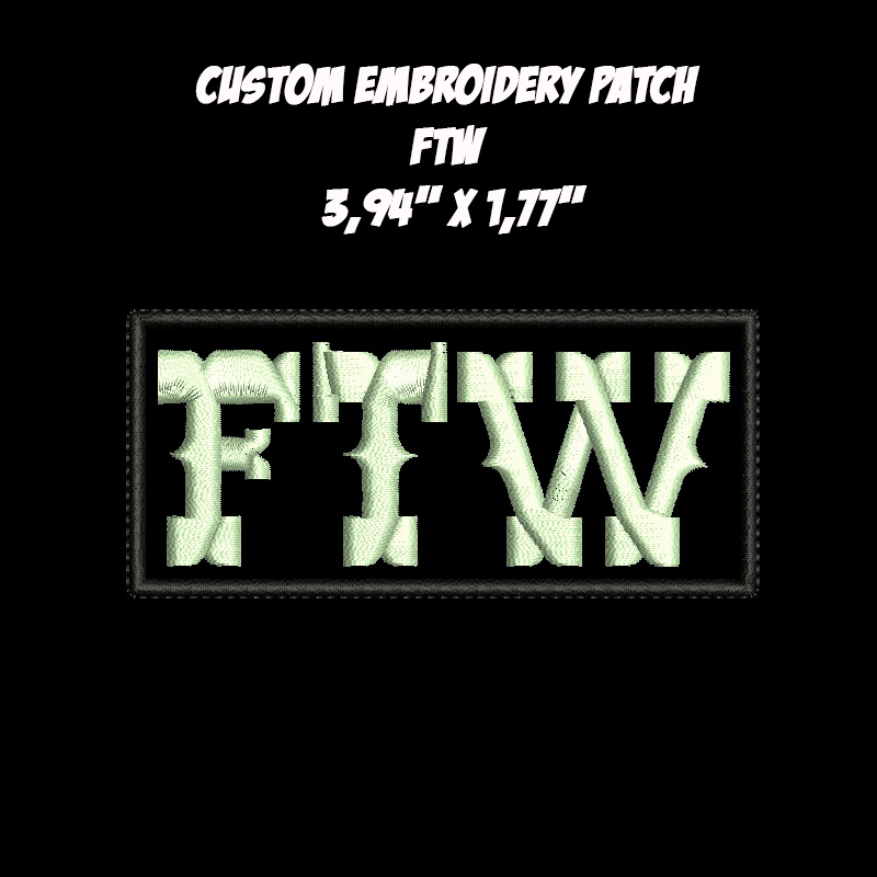 FTW Biker embroidered patch