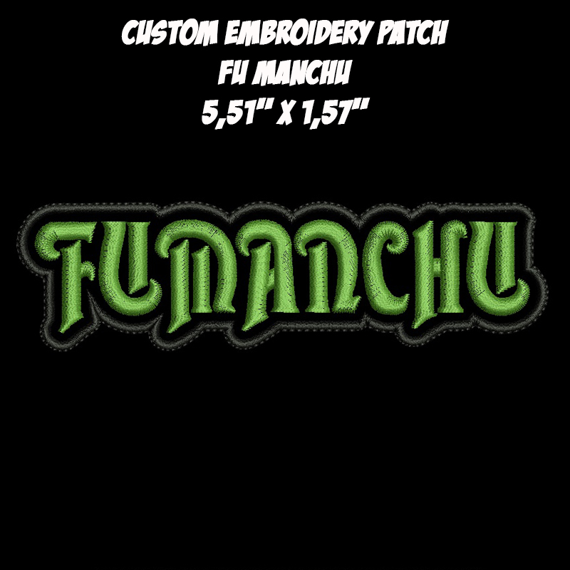 Fu Manchu Stoner Desert Rock Fuzz Rock Hard Rock band embroidered patch