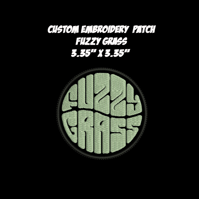 Fuzzy Grass Psychedelic Rock band embroidered patch