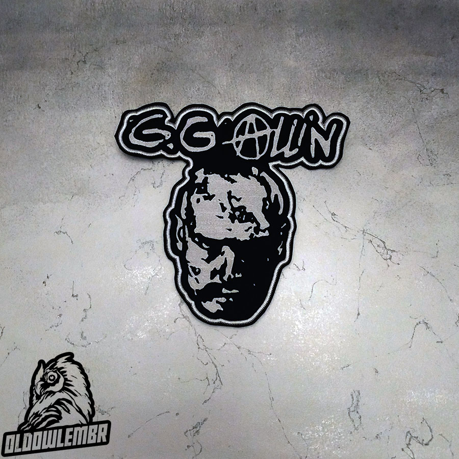 GG Allin Punk Rock embroidered back patch
