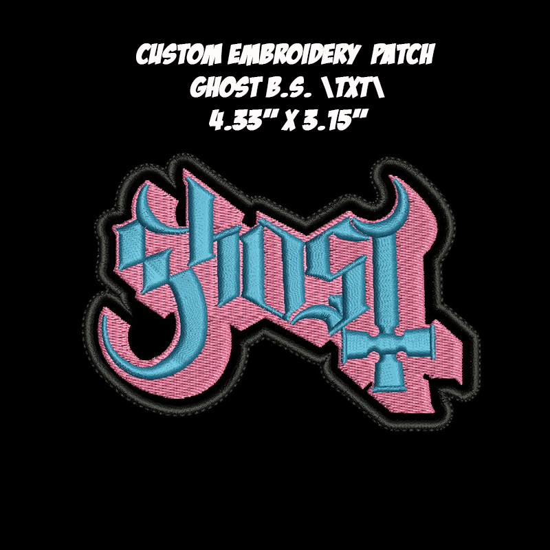Ghost \txt\ Hard Rock Heavy Metal band embroidered patch