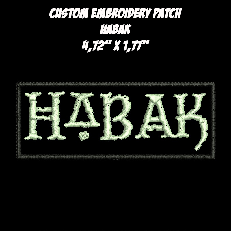 Habak Crust Punk band embroidered patch