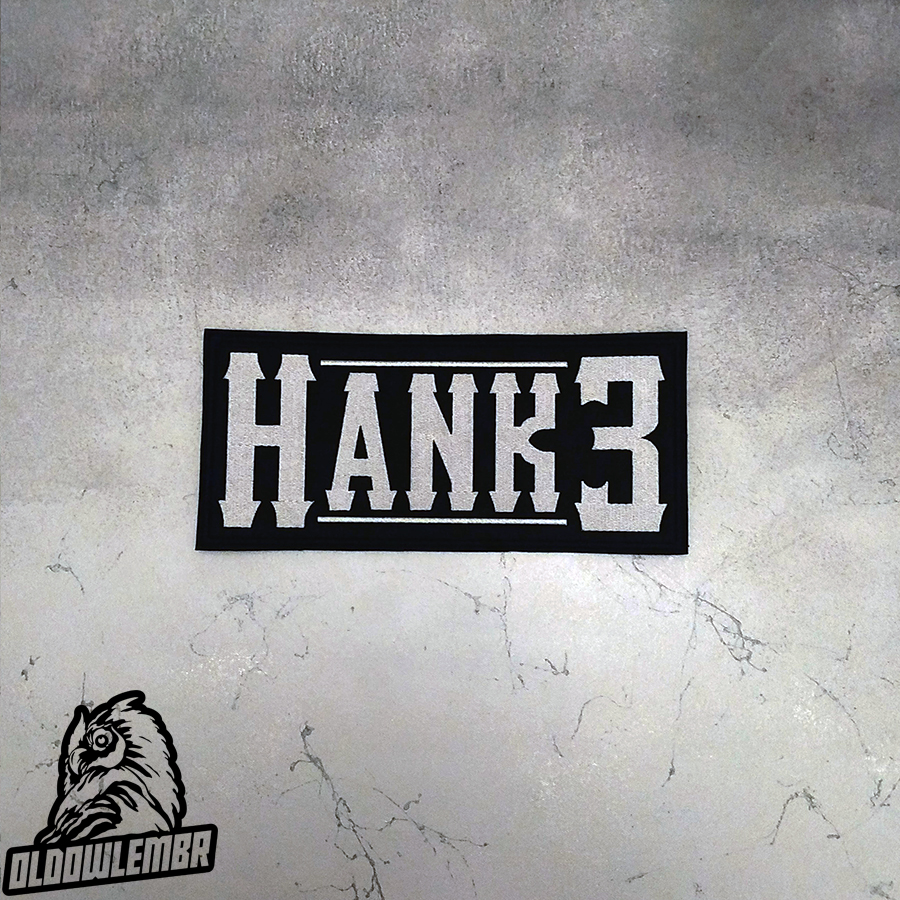 Hank Williams III Outlaw Country Psychobilly embroidered back patch