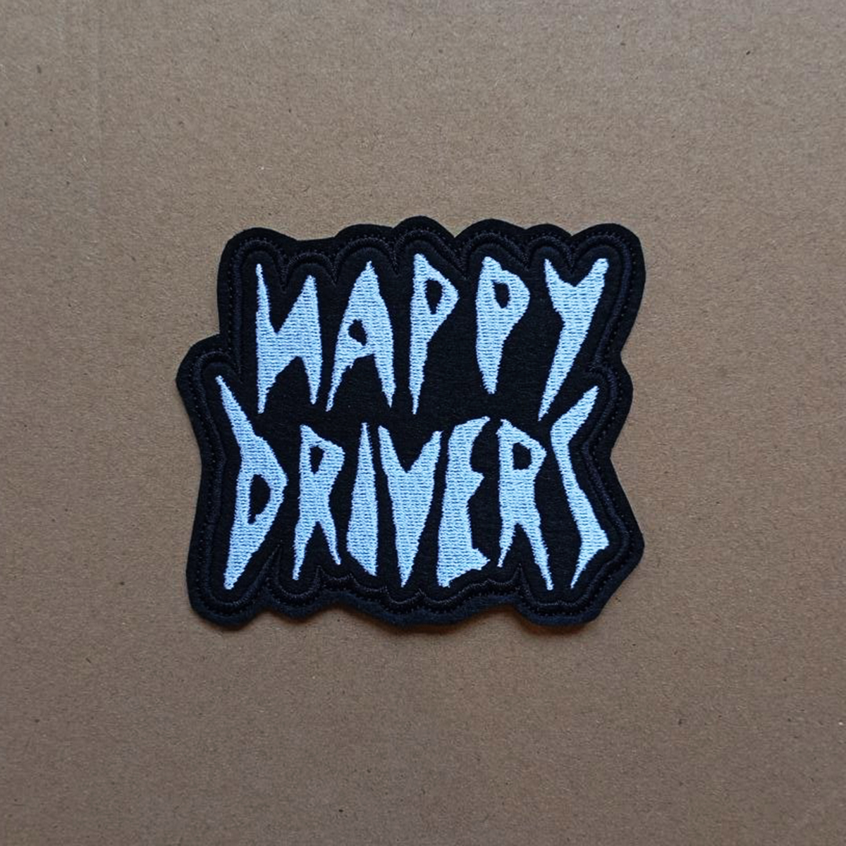 Happy Drivers \txt\ Psychobilly band embroidered patch