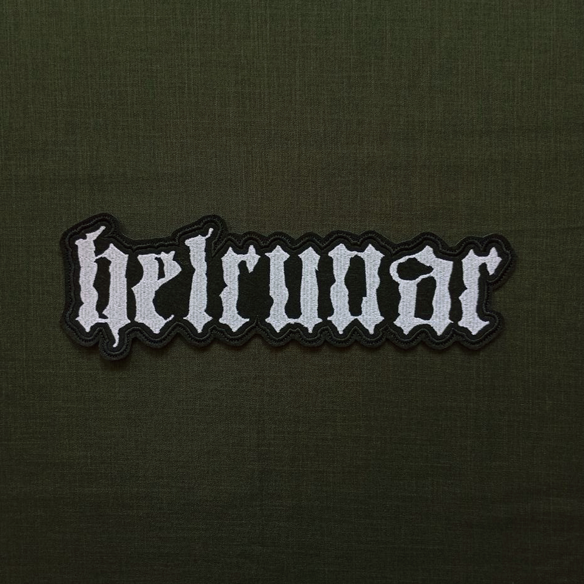 Helrunar Pagan Black Metal band embroidered back patch