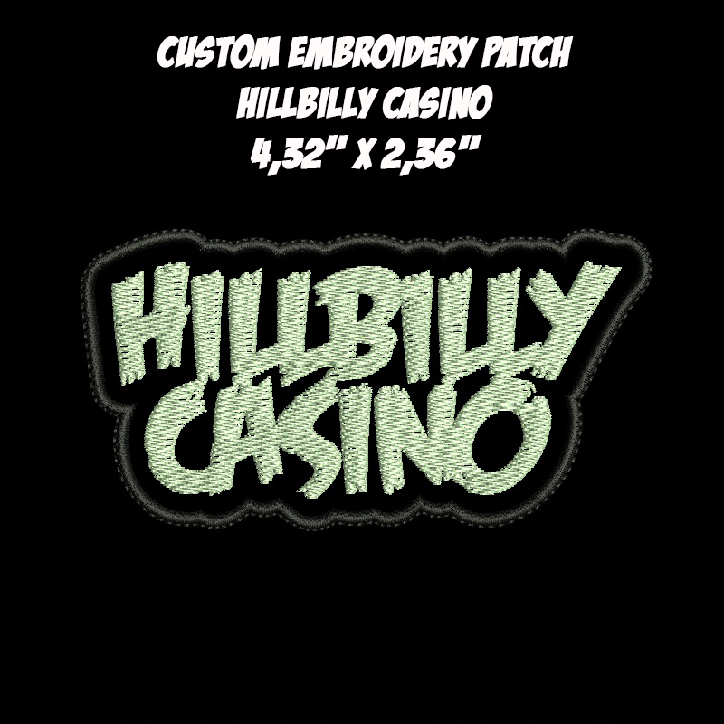 Hillbilly Casino Rockabilly Cowpunk band embroidered patch