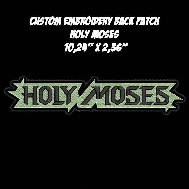 Holy Moses Thrash Metal band embroidered back patch