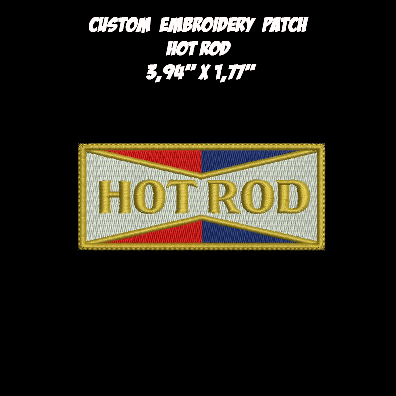 Hot Rod embroidered patch