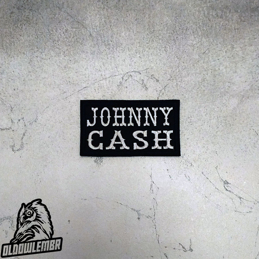 Johnny Cash Rockabilly Outlaw Country embroidered patch