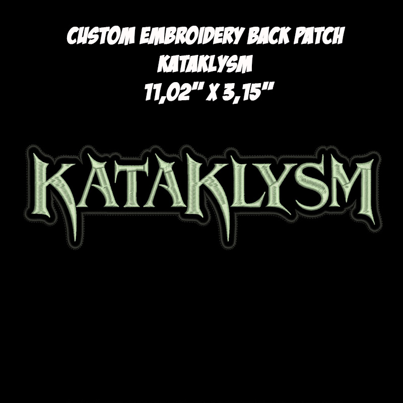 Kataklysm Technical Melodic Death Metal band embroidered back patch