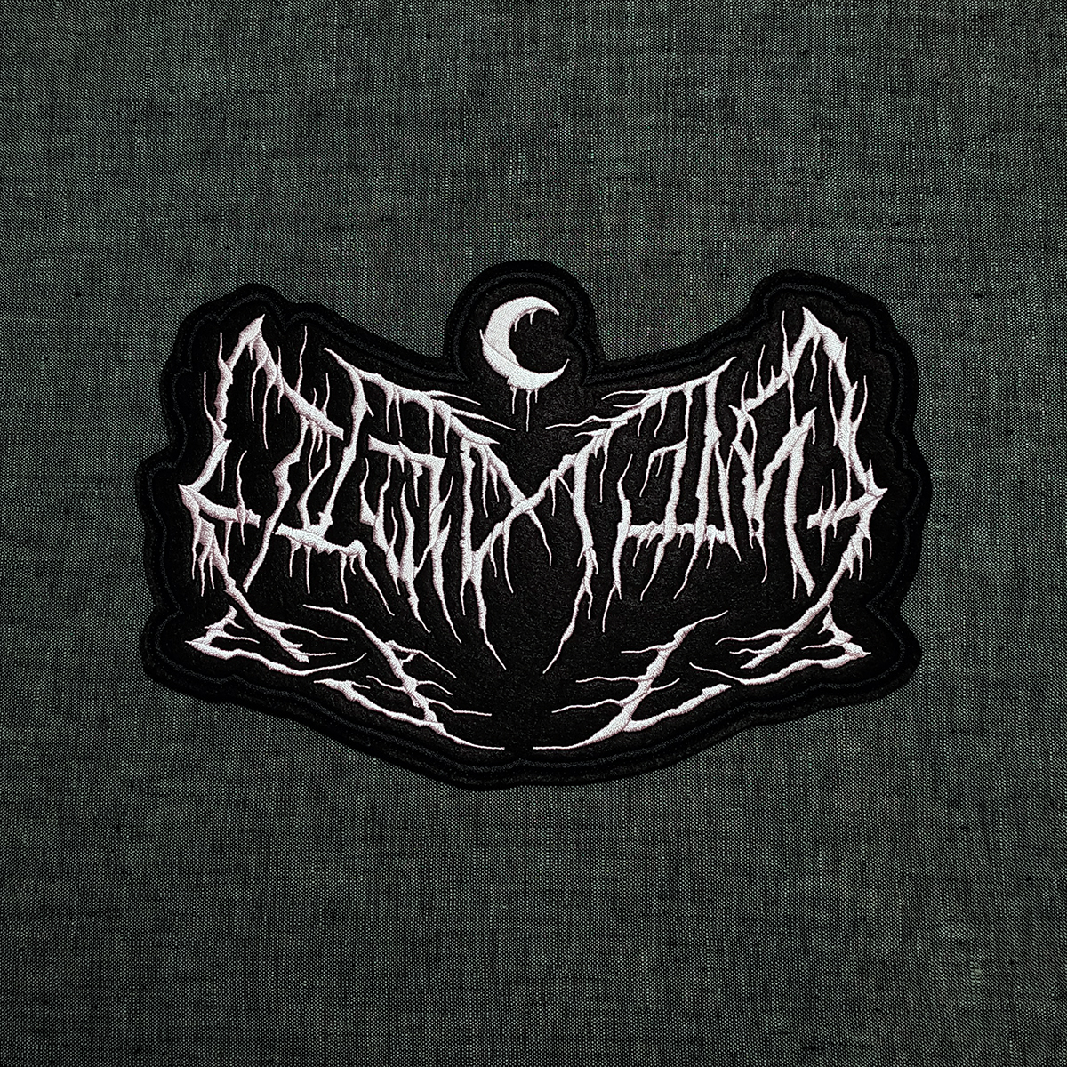 Leviathan Ambient Black Metal band embroidered back patch