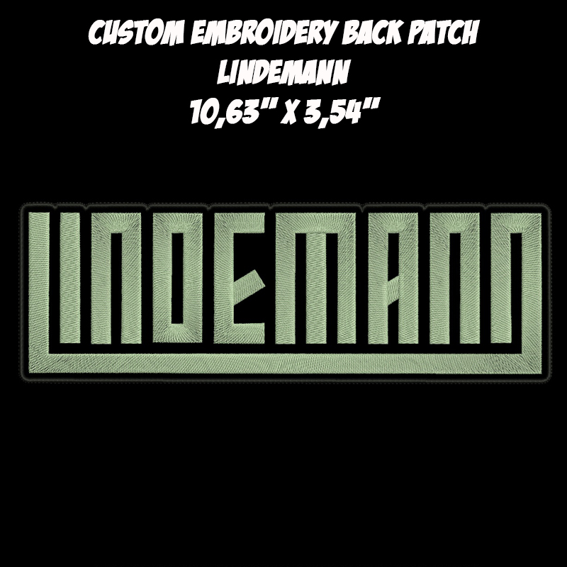 Lindemann Industrial Metal Electronic Metal band embroidered back patch