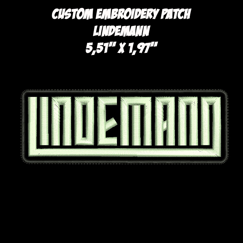 Lindemann Industrial Metal Electronic Metal band embroidered patch