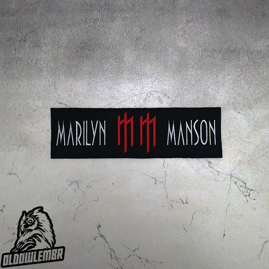 Marilyn Manson Industrial Metal Industrial Rock embroidered back patch