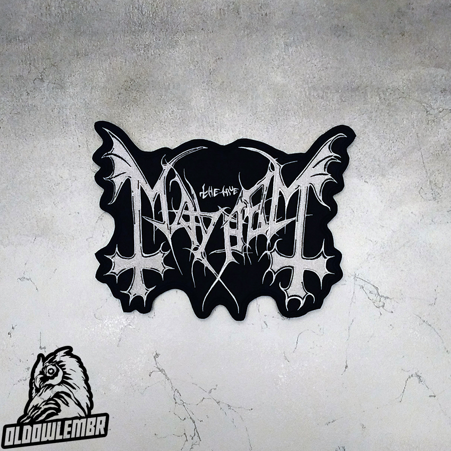 Mayhem Norwegian Black Metal band embroidered back patch