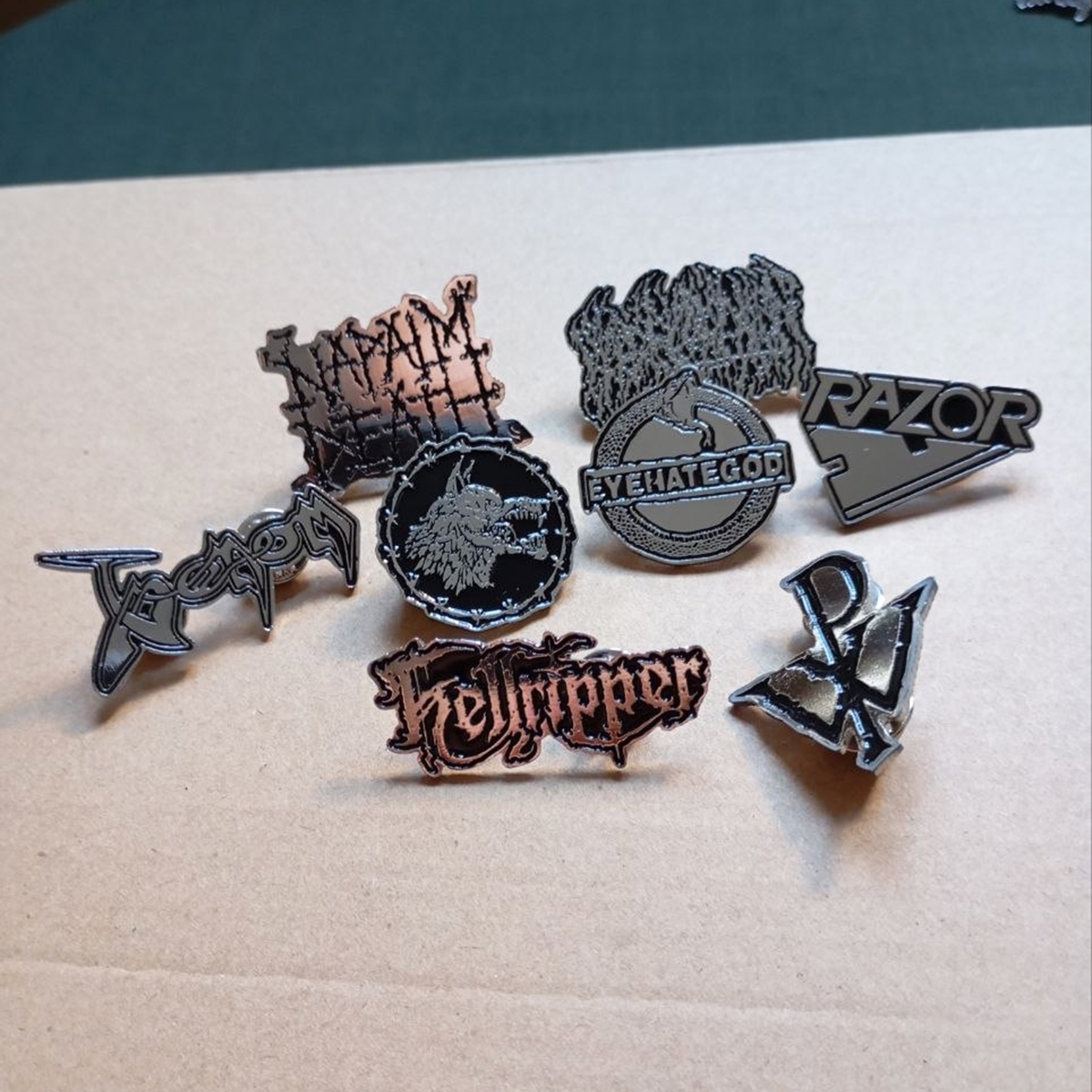 Metal Band Enamel Pins