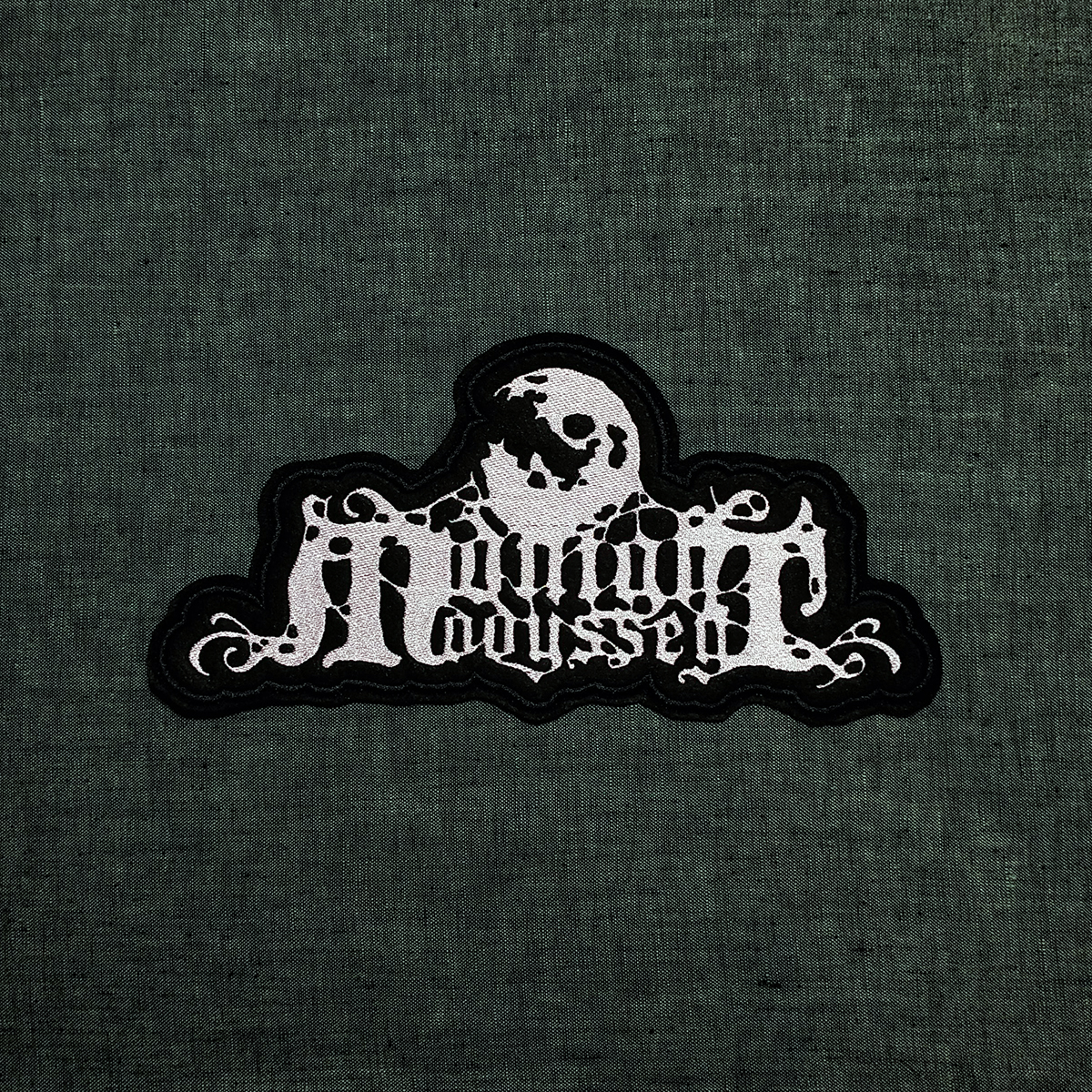 Midnight Odyssey Black Metal band embroidered back patch