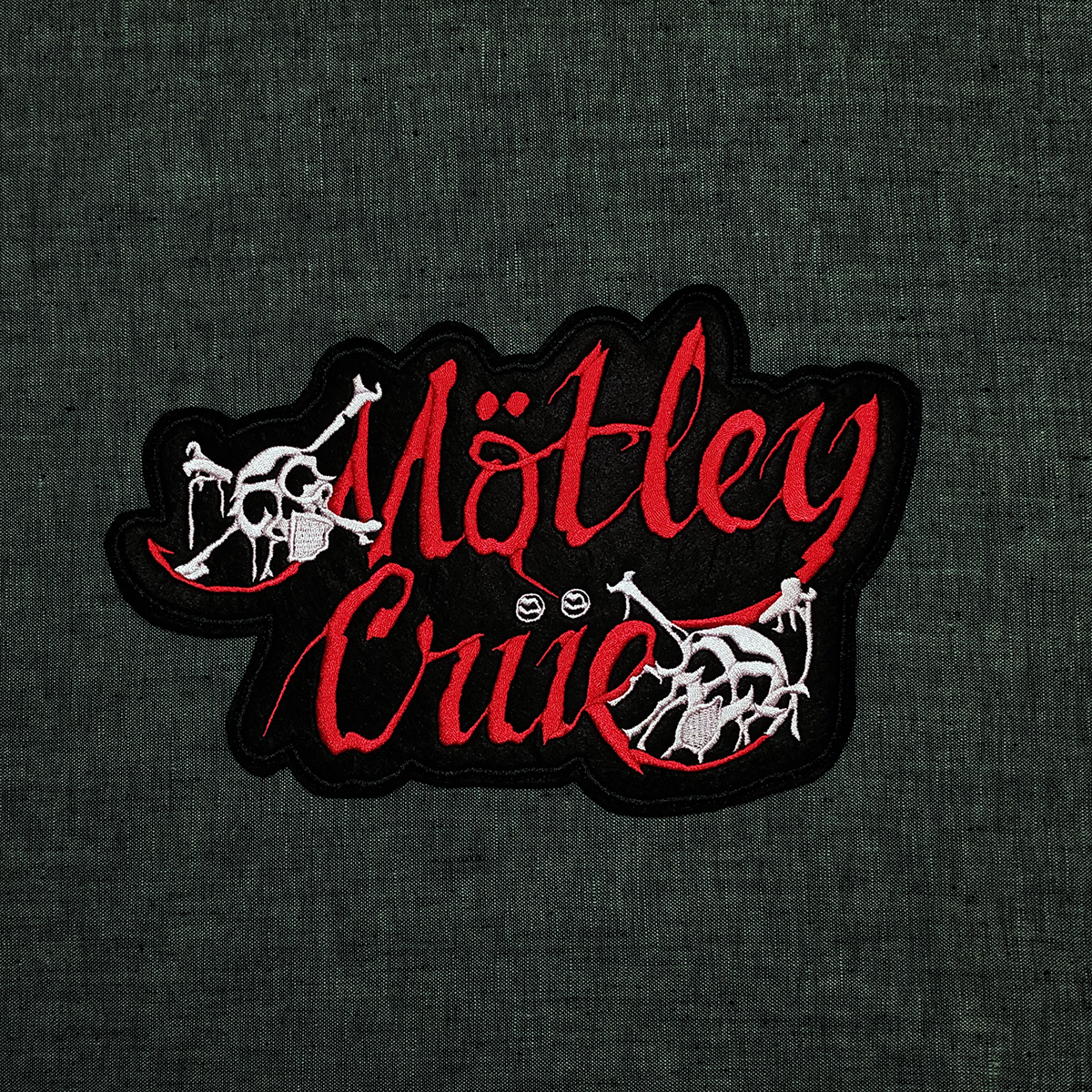 Motley Crue Heavy Hard Rock Glam Metal band embroidered back patch
