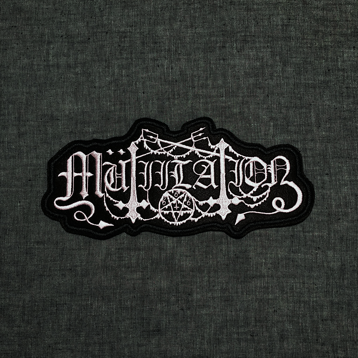 Mutiilation Black Metal band embroidered back patch