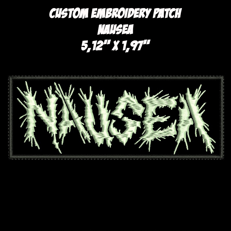 Nausea Crust Punk Hardcore Punk band embroidered patch