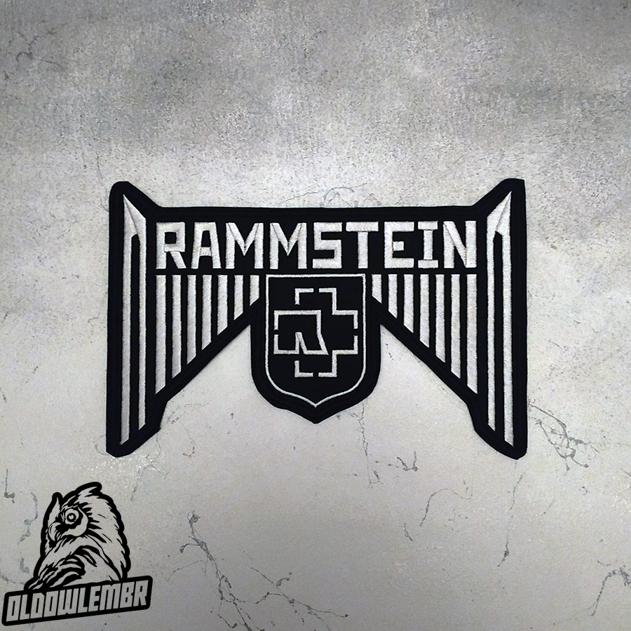 Rammstein \Eagle logo\ Industrial Metal, Hard Rock band embroidered back patch