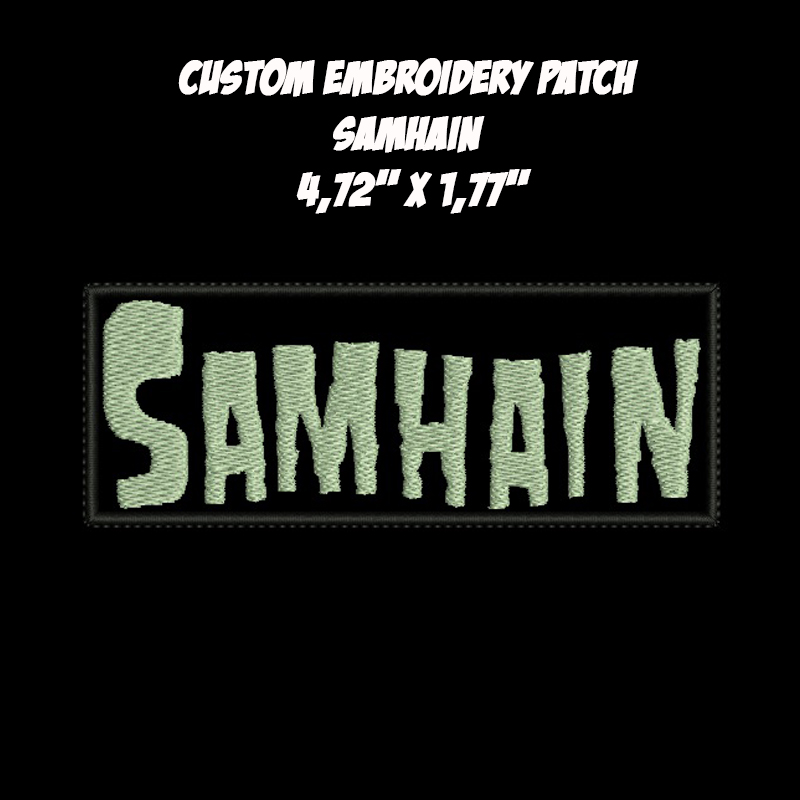 Samhain Deathrock Horror Punk band embroidered patch